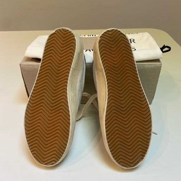 Golden Goose Superstar Sneaker White Leather/Ice/Gray/Glitter sz 36 New in Box - Picture 11 of 14